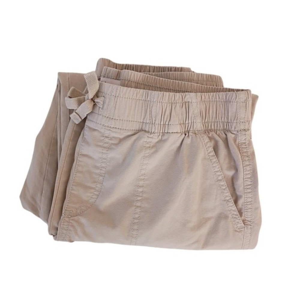 SO‎ Tan Cargo Jogger Pants Small Cotton Drawstring Waist Utility Gorpcore - Picture 3 of 9